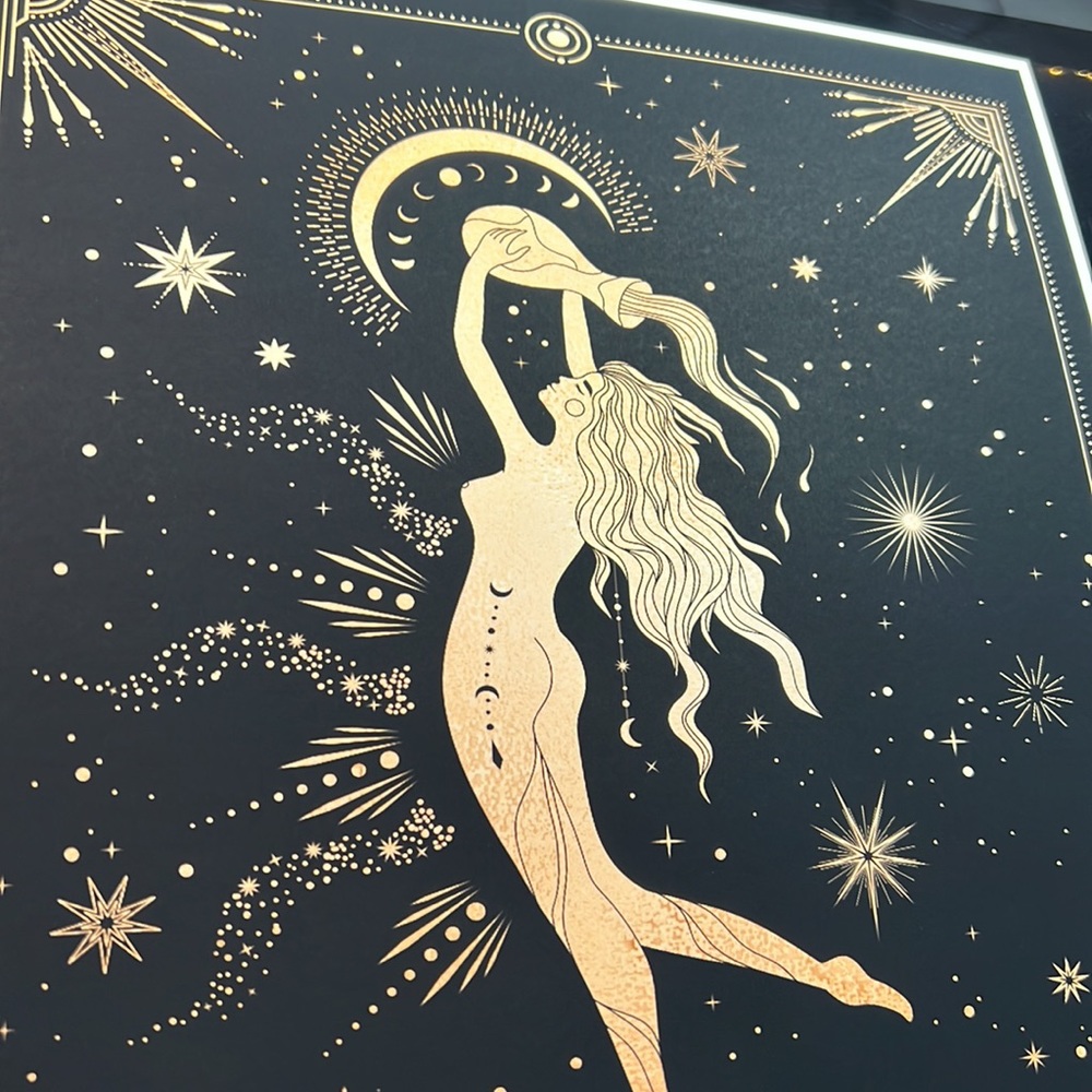 Aquarius Wall Art Celestial Zodiac Print Poster Unframed - Picture 8 of 15